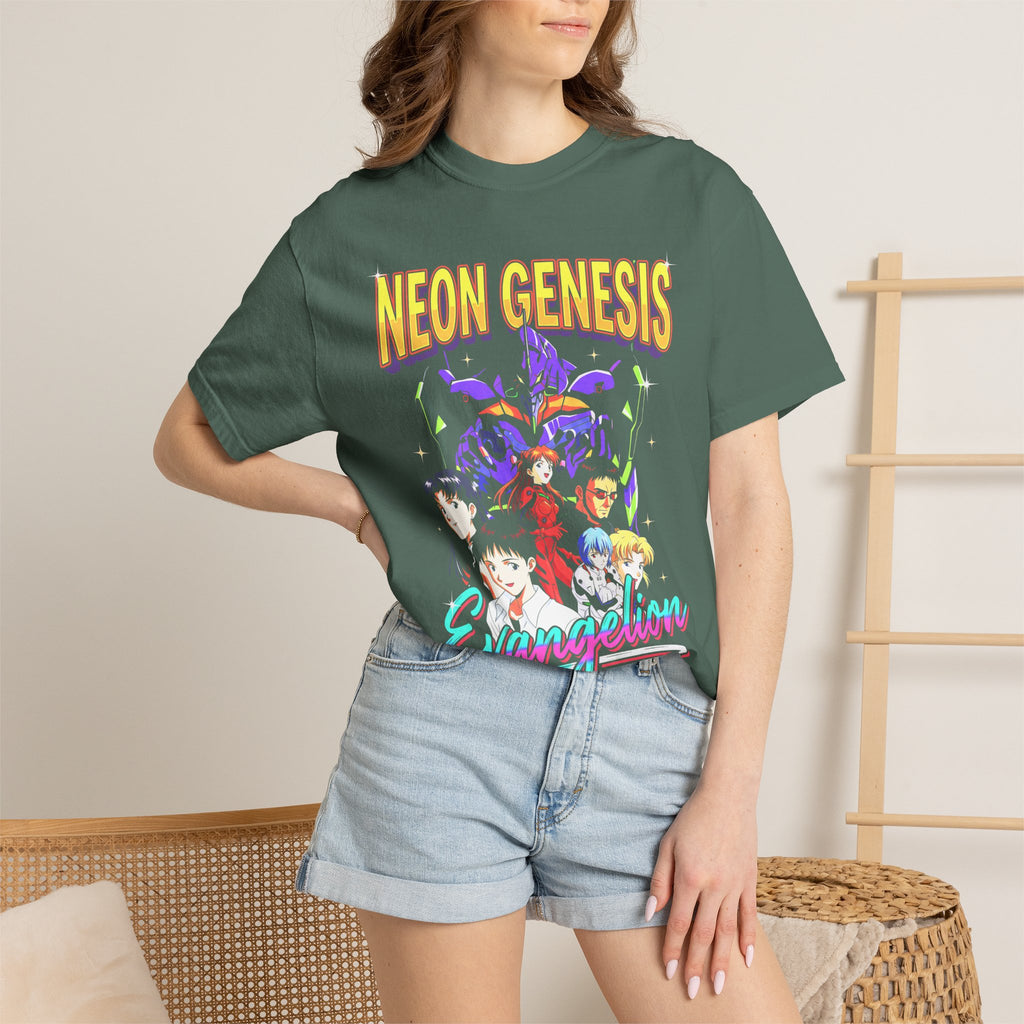 Retro Mecha Pilot Classic Tee | Neon Robot | Sci-Fi Anime Gift