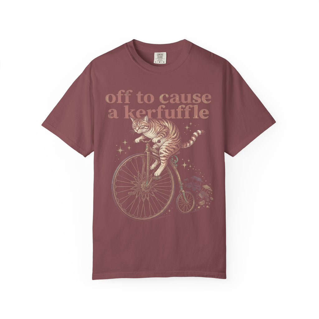 Off To Cause A Kerfuffle Classic Tee | Tabby Cat | Vintage