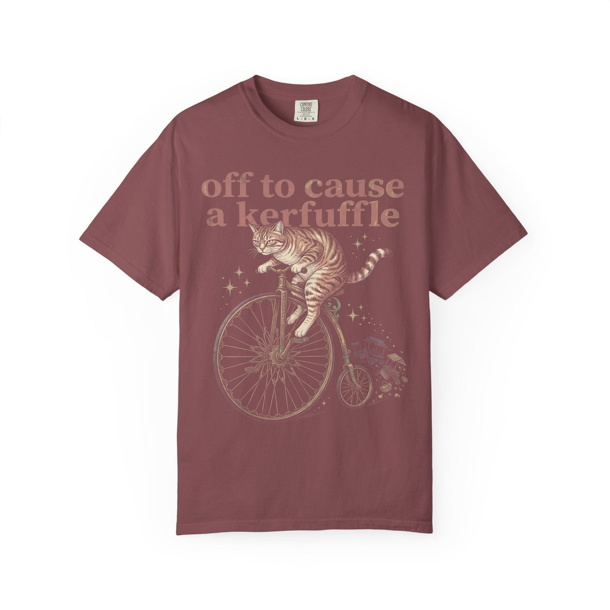 Off To Cause A Kerfuffle Classic Tee | Tabby Cat | Vintage
