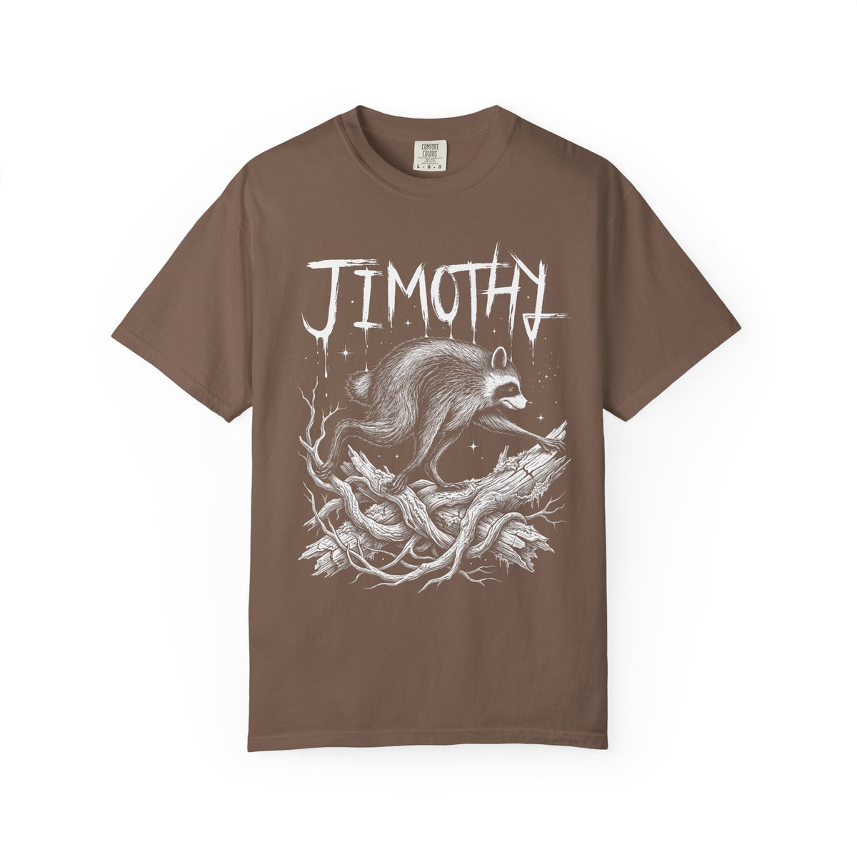 Jimothy Raccoon Classic Tee | Gothic Mystical | Detailed Branch