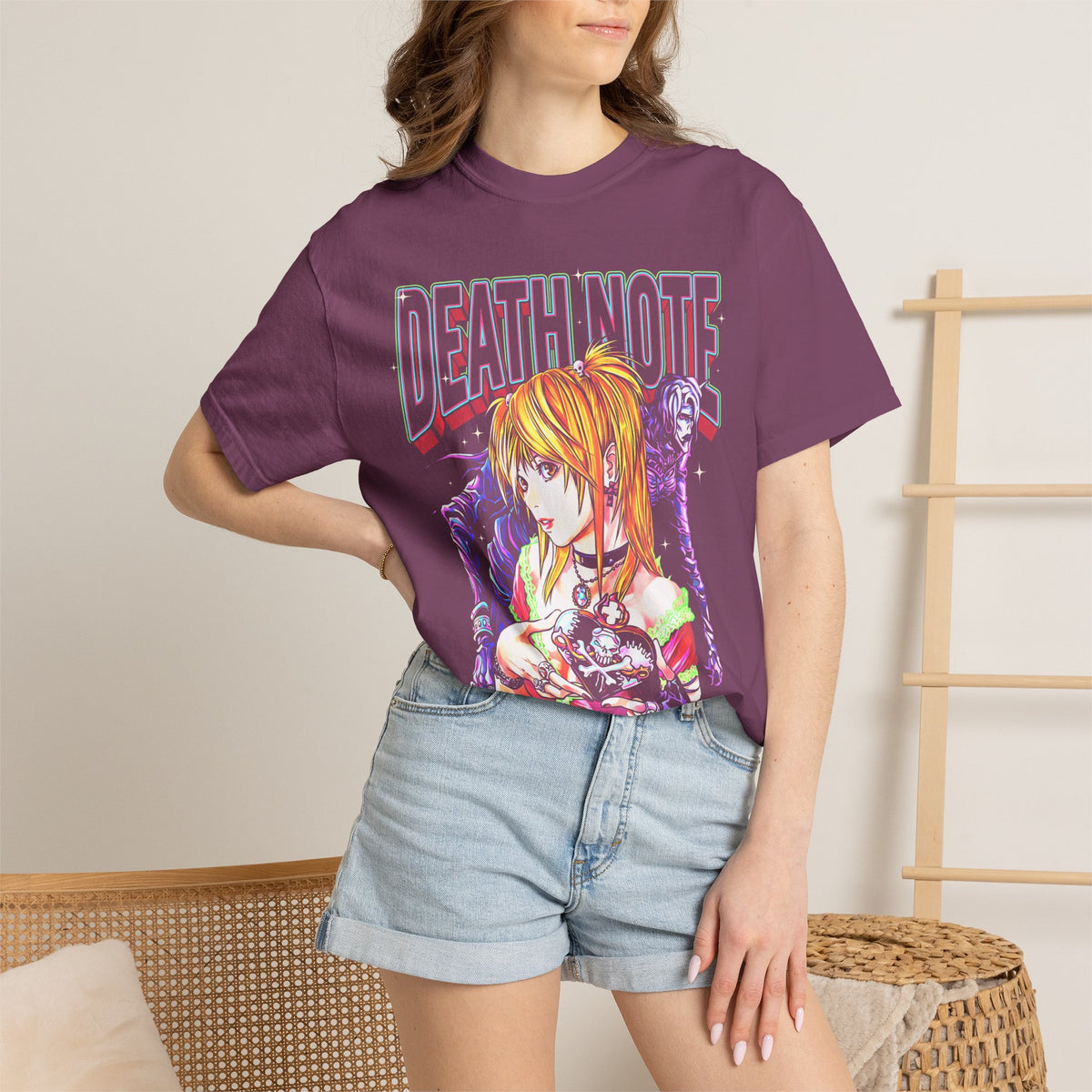 Gothic Manga Girl Skeleton Classic Tee | Dark Retro Horror