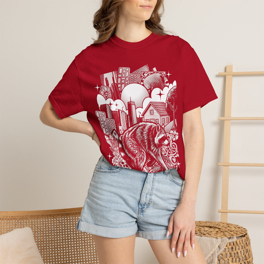 Raccoon City Skull Classic Tee | 90s Retro | Gaming Gift