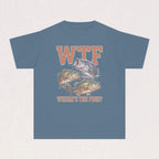 WTF (Where's The Fish?) Youth Fishing Kids Tee