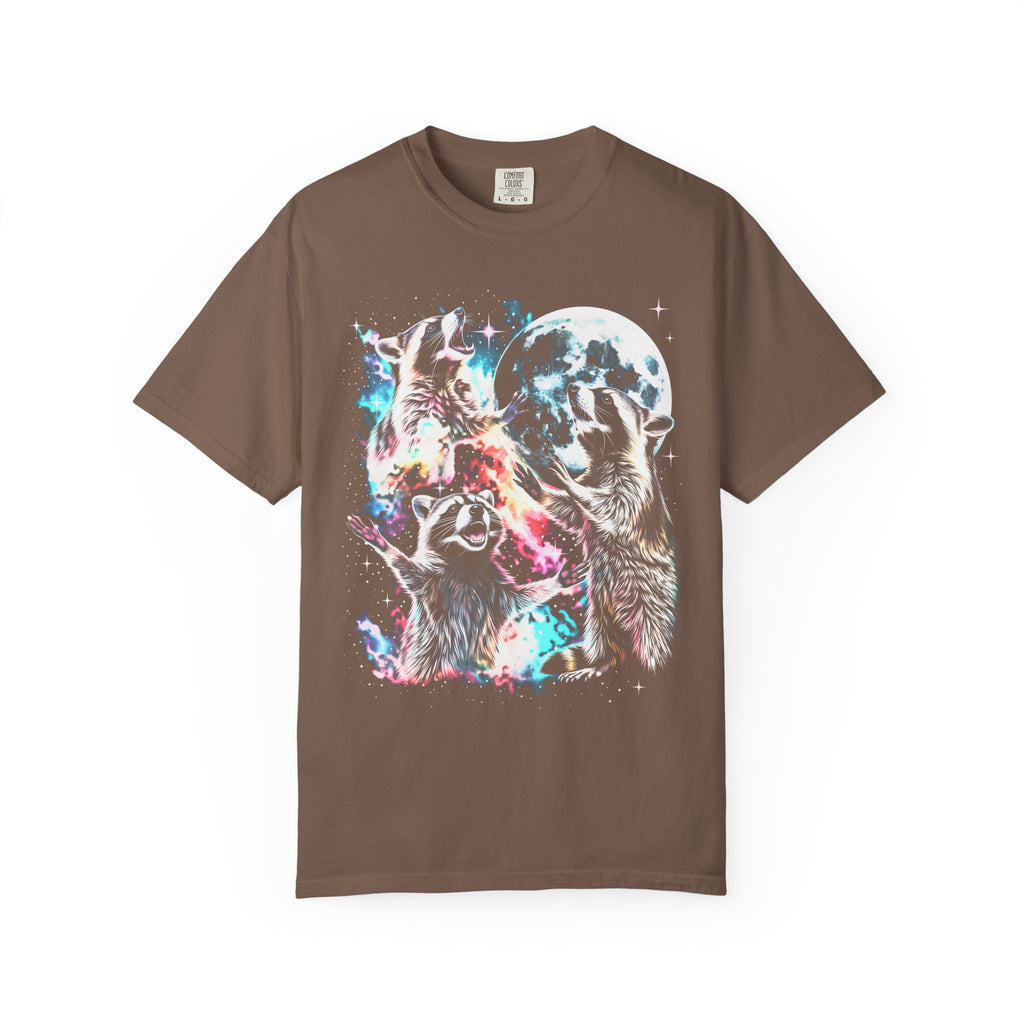 Space Raccoon Moon Classic Tee | Vintage Retro | Sci-Fi Gift