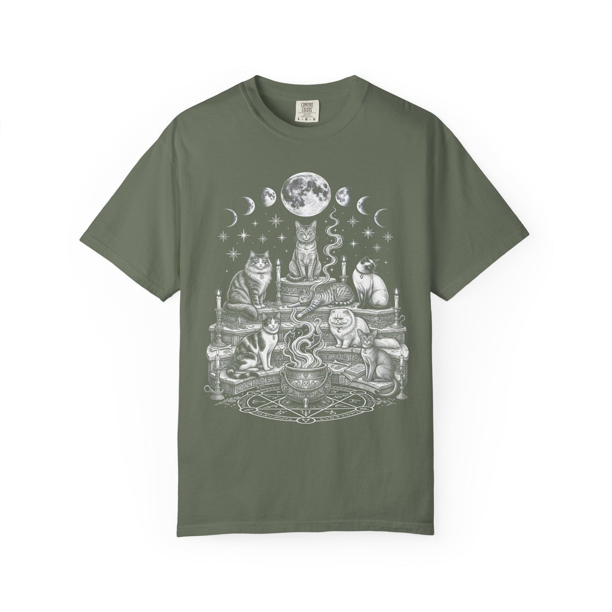 Cats Coven Magic Classic Tee | Gothic Spooky | Moon Cauldron