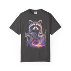 Cosmic Trio Raccoon Classic Tee | Galaxy Vortex | Psychedelic