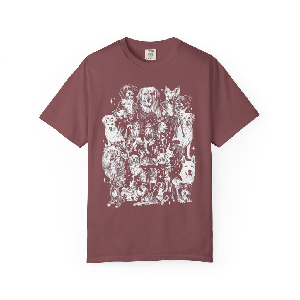Retro Puppy Collage Classic Tee | 90s Vintage | Dog Gift