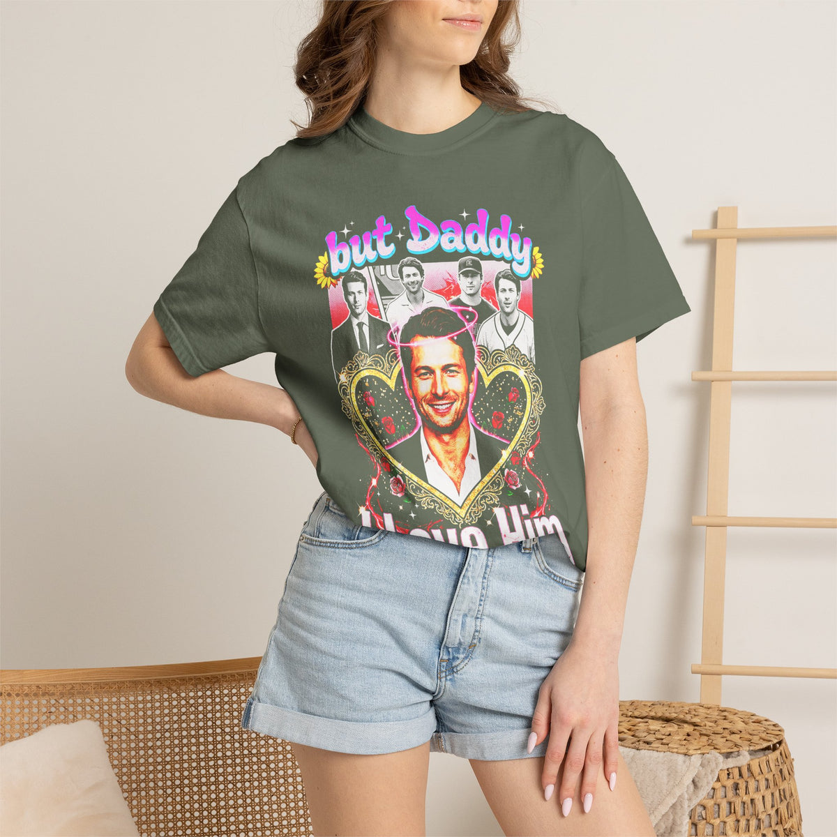 Glen Powell Classic Tee | But Daddy I Love Him | 90s Gift