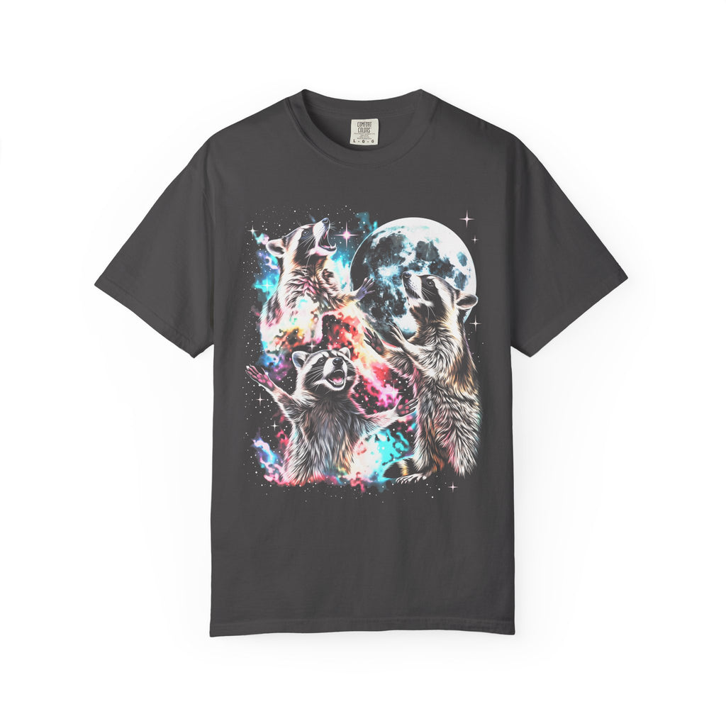 Space Raccoon Moon Classic Tee | Vintage Retro | Sci-Fi Gift