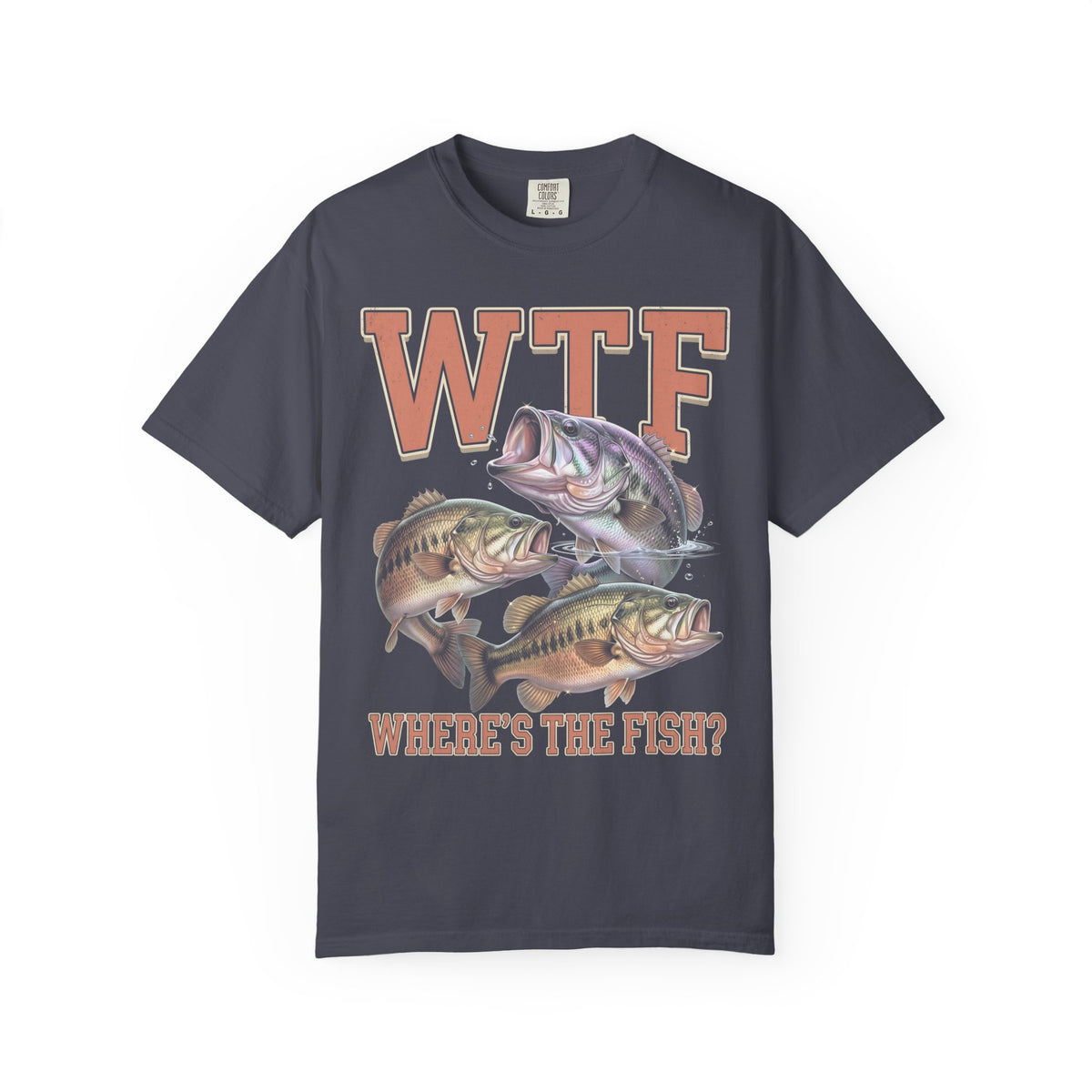 Where's The Fish Classic Tee | Bass Fishing | Fisherman Art