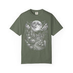 Halloween Haunted House Classic Tee | Spooky Black Cat Moon