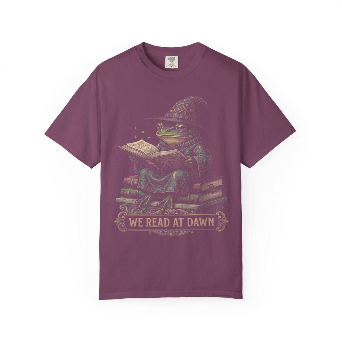 We Read At Dawn Classic Tee | Cottagecore Frog | Book Lover