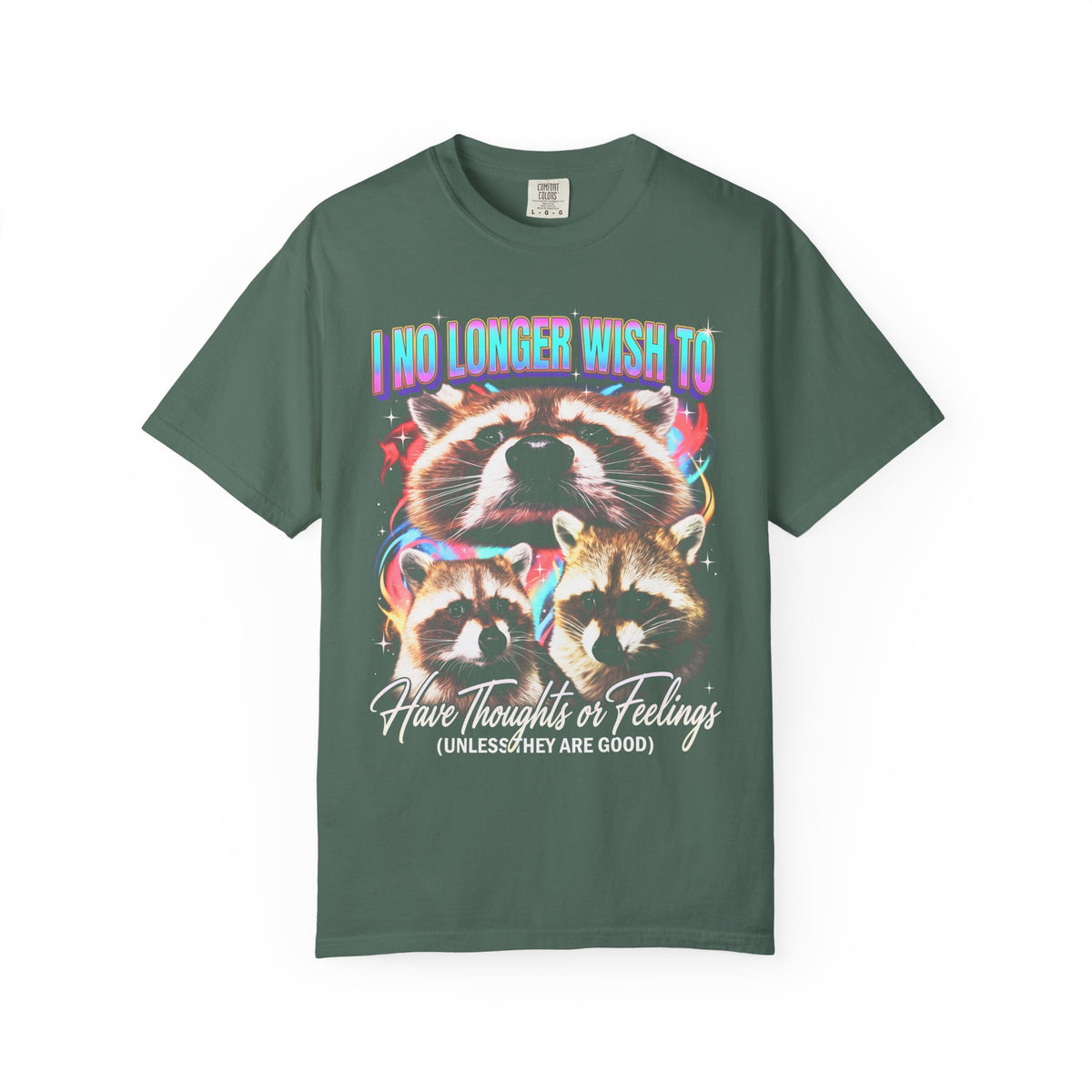 I No Longer Wish To Have Thoughts Classic Tee | Raccoon Meme