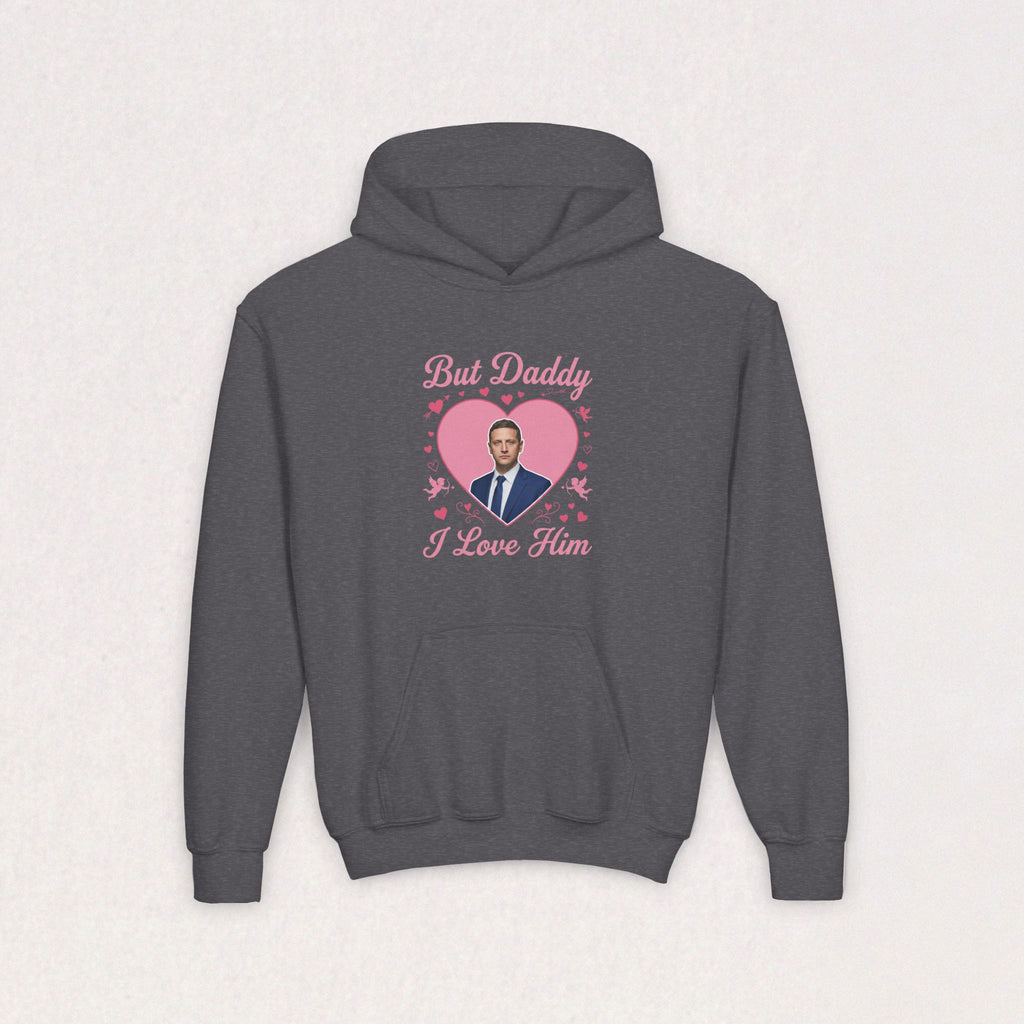 But Daddy I Love Him, Tim Robinson Youth Heavy Blend Hooded Sweatshirt
