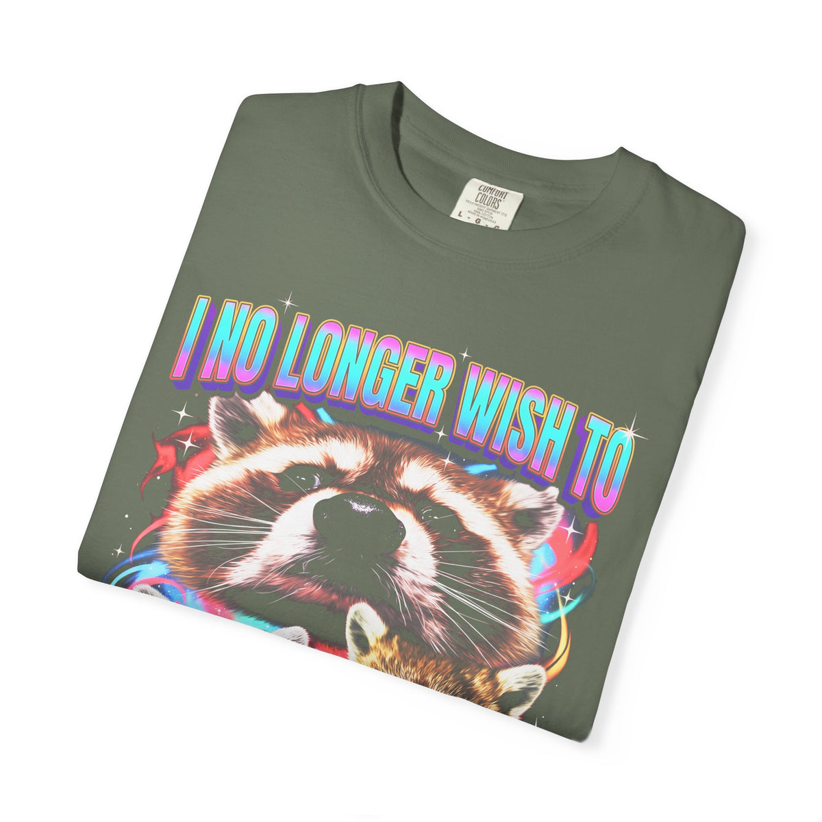 I No Longer Wish To Have Thoughts Classic Tee | Raccoon Meme