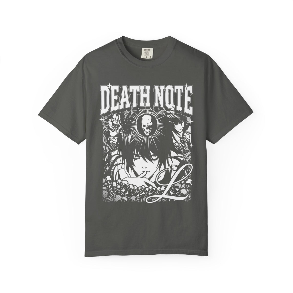 Gothic Skull Manga Detective Classic Tee | Dark Anime Gift