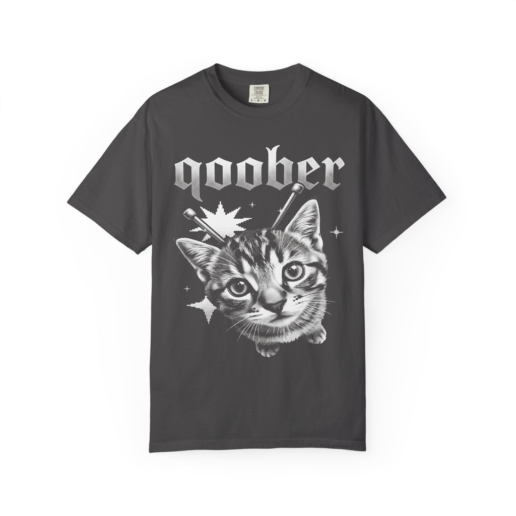 Qoober Gothic Cat Classic Tee | Metal Kitten | Punk Aesthetic