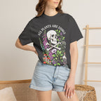 All Plants Are Edible Classic Tee | Vintage Skull | Botany Gift