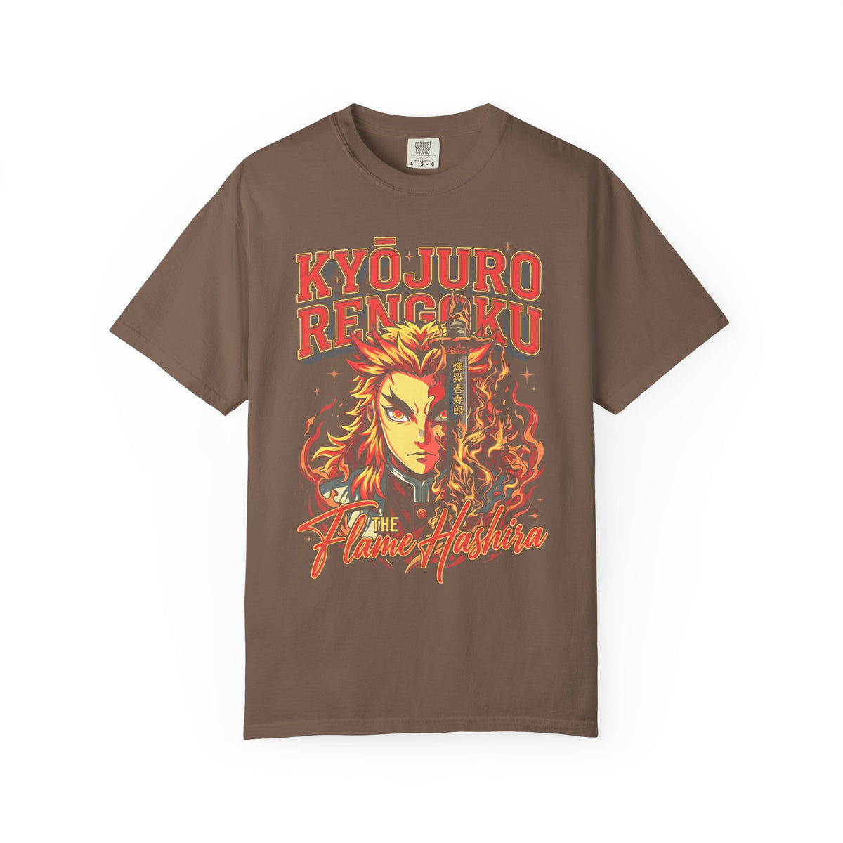 The Flame Hashira Fire Classic Tee | Anime Manga | Retro Gift