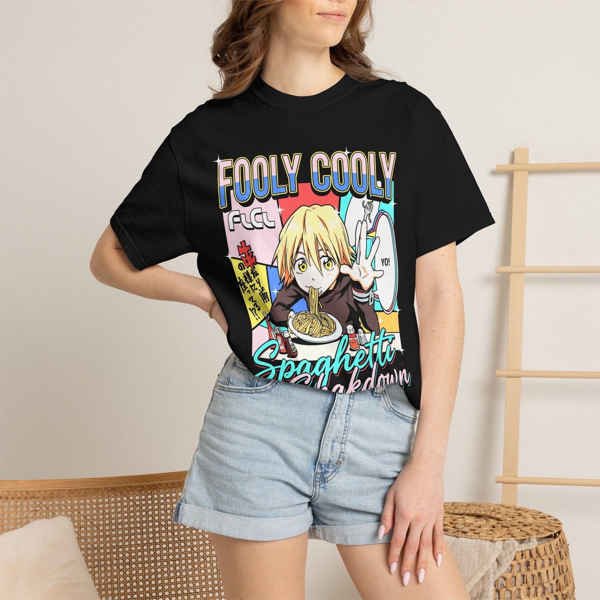 Retro Noodle Lover Anime T-Shirt - Japanese Boy Graphic Tee