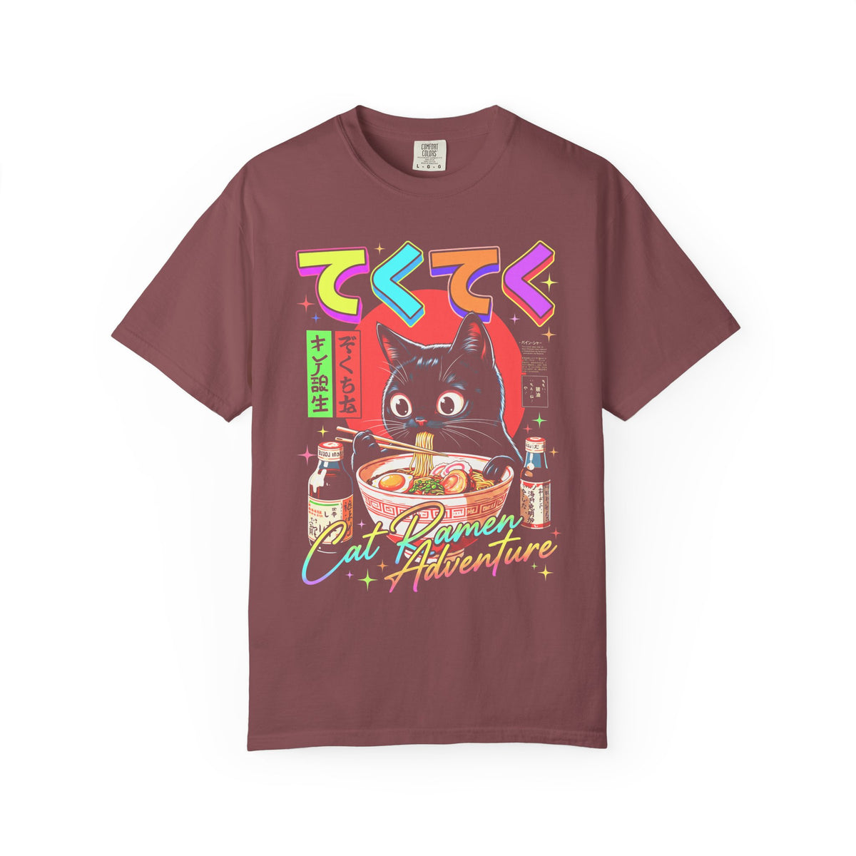 Cute Black Cat Ramen Classic Tee | Japanese Food | Retro Gift