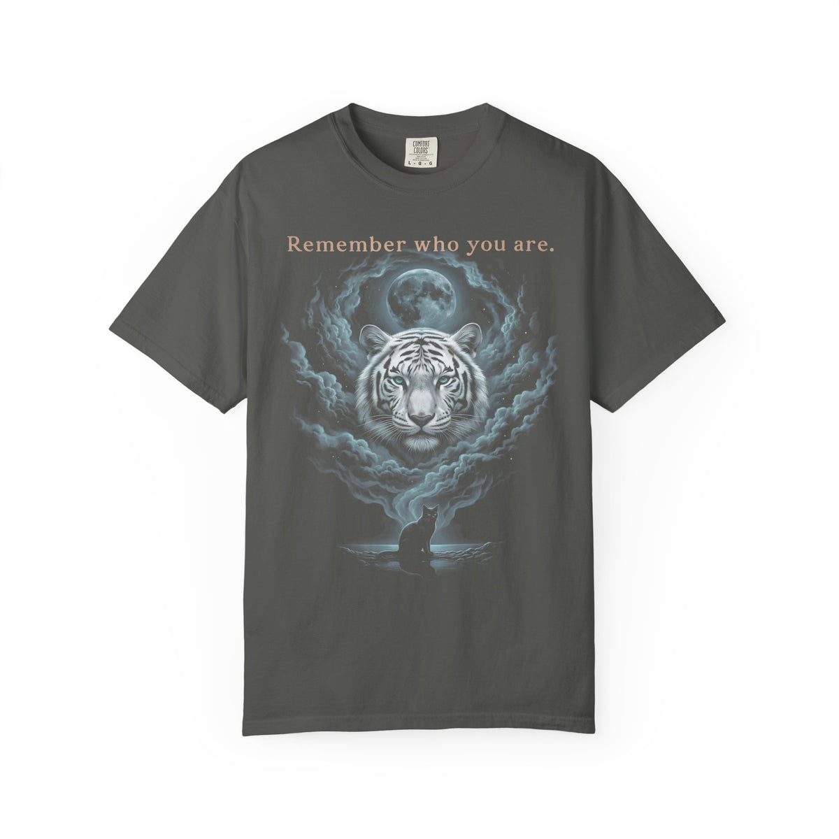 Remember Who You Are Classic Tee | Tiger & Cat | Full Moon