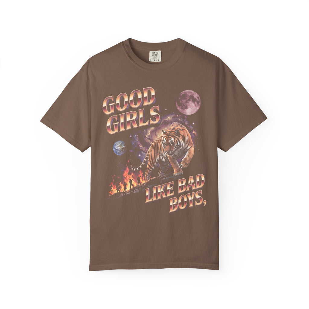Good Girls Like Bad Boys Classic Tee | 80s Chrome Tiger