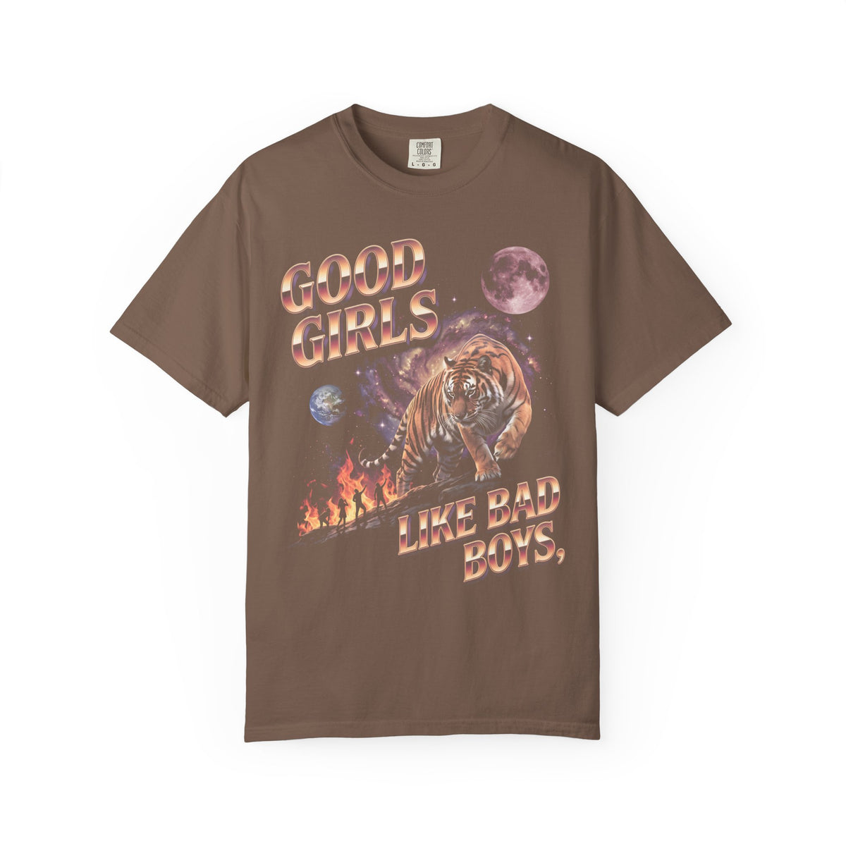 Good Girls Like Bad Boys Classic Tee | 80s Chrome Tiger