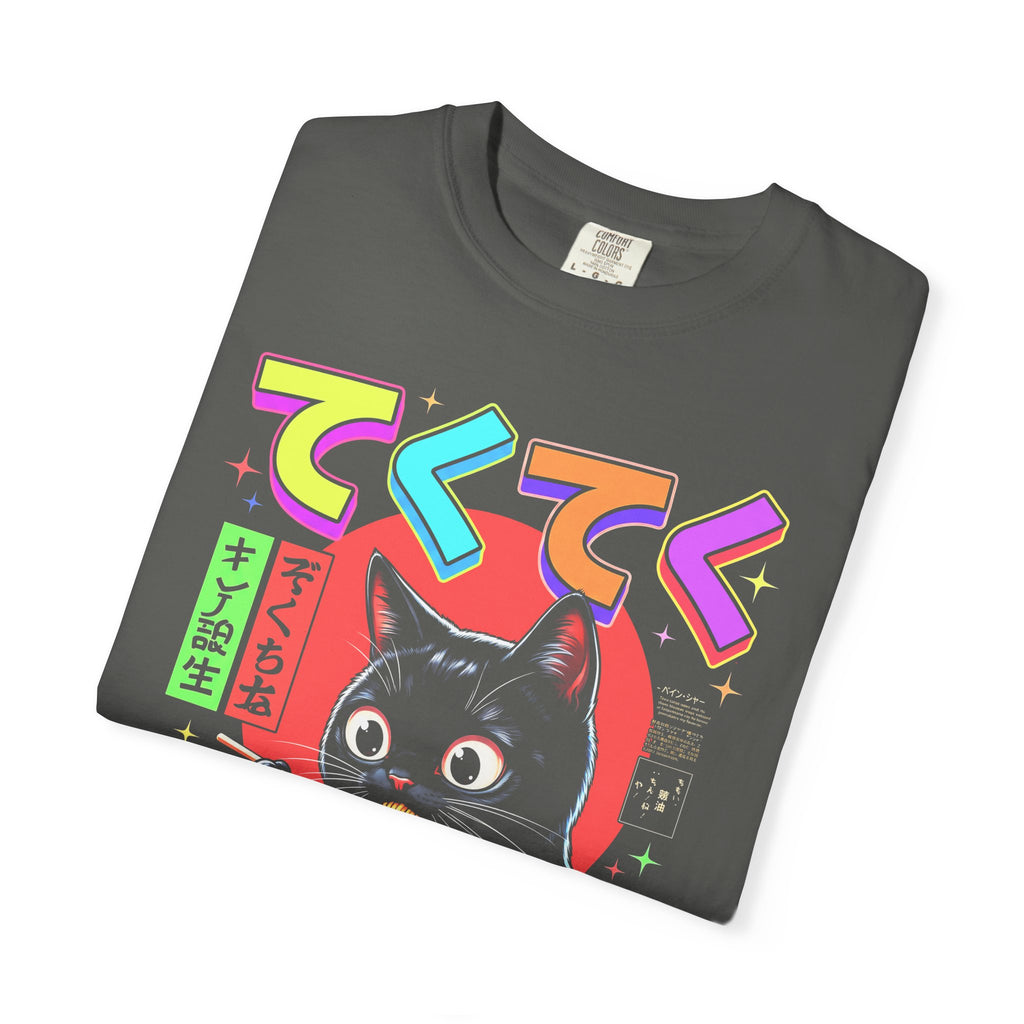 Cute Black Cat Ramen Classic Tee | Japanese Food | Retro Gift