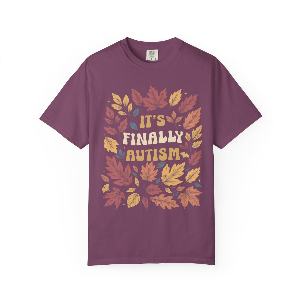 It's Finally Autumn Classic Tee | Fall Leaves | Vintage Floral
