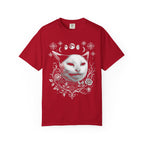 Split Face Cosmic Cat Classic Tee | Mystic Retro | Astro Art
