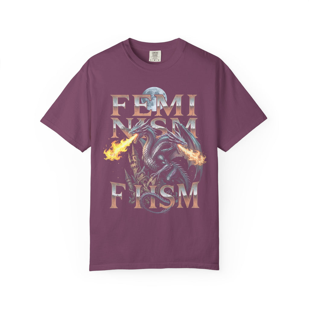 Feminism Two Headed Dragon Classic Tee | Fantasy Art | Power