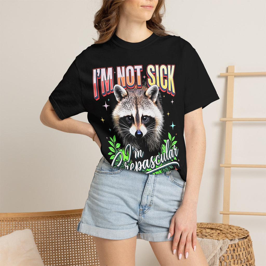 Im Not Sick Crepuscular Raccoon T-Shirt - 90s Retro Graphic Tee