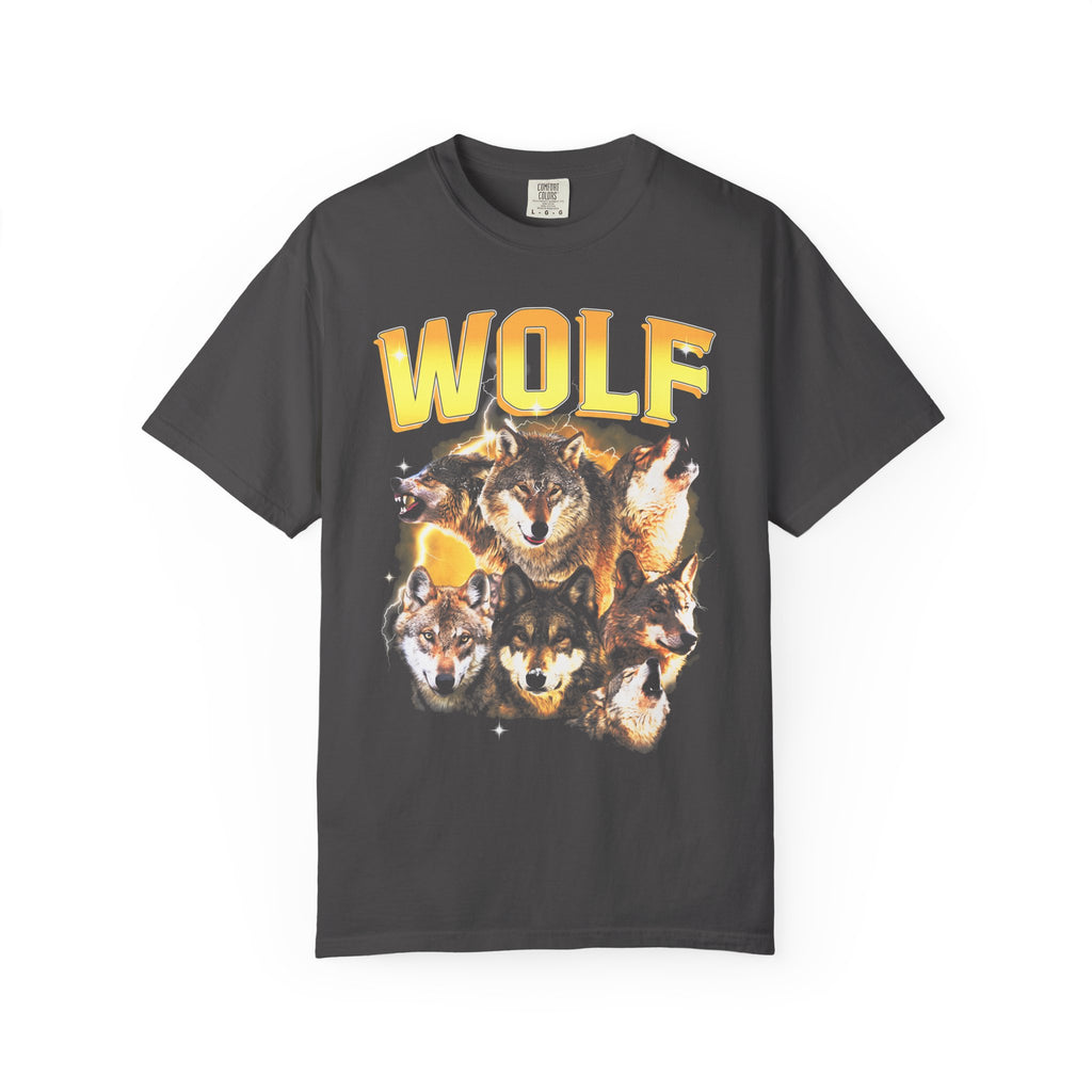 Wolf Lightning Classic Tee | Vintage 90s | Animal Lover Gift