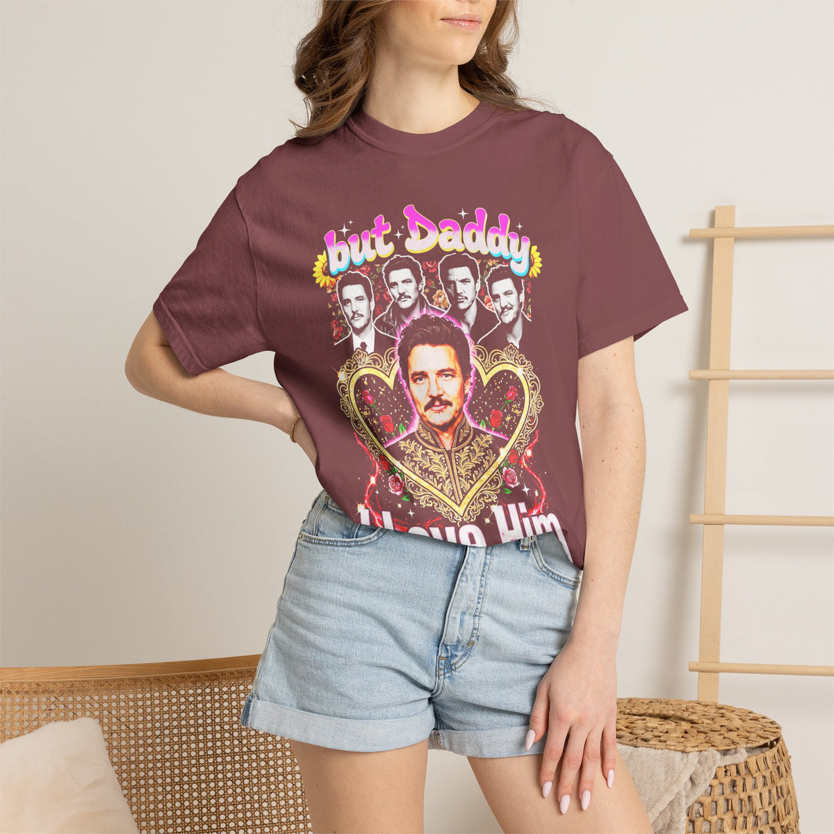 But Daddy I Love Him Pedro Pascal Classic Tee | 90s Vintage