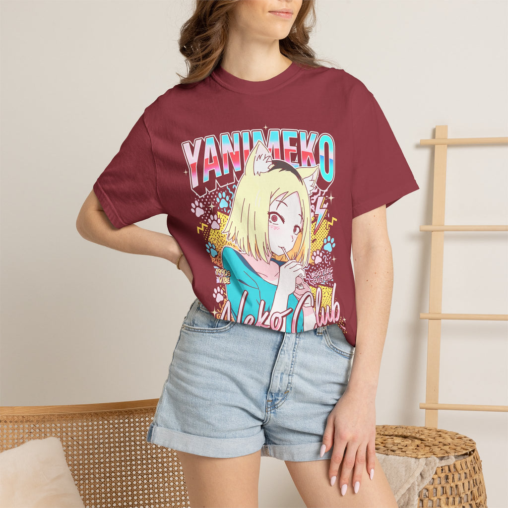 Neko Club Anime Girl Classic Tee | 1990s Vibe | Retro Gift