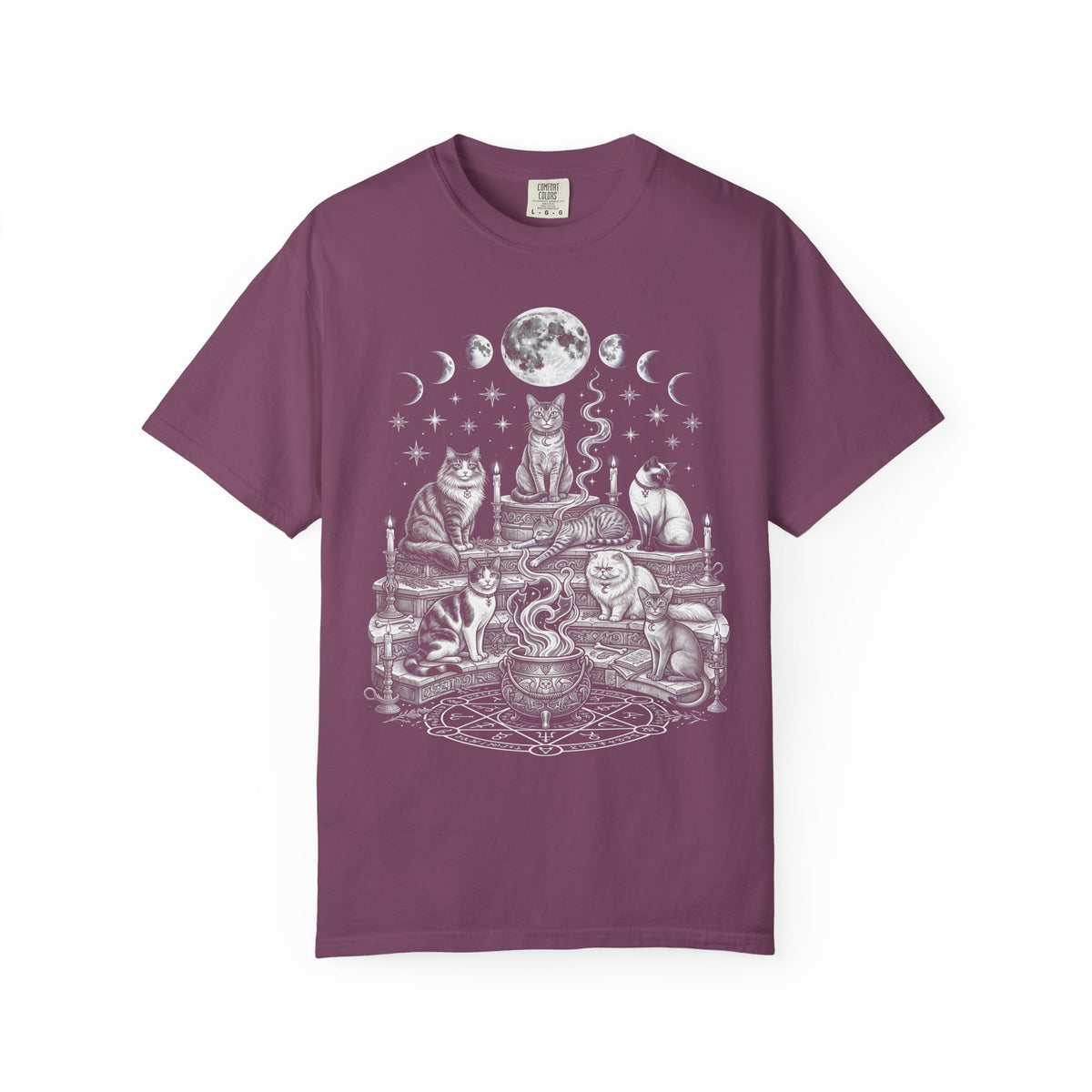 Cats Coven Magic Classic Tee | Gothic Spooky | Moon Cauldron