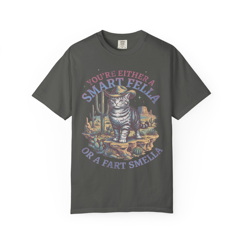Smart Fella Fart Smella Classic Tee | Cowboy Cat | Desert Meme
