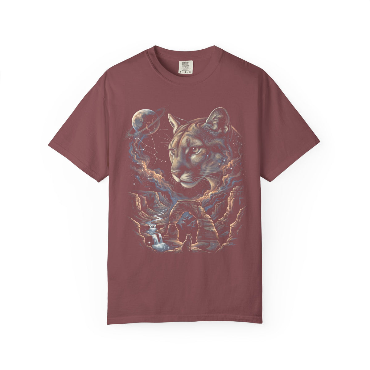 Celestial Cougar Classic Tee | Wilderness Space | Nature Stars