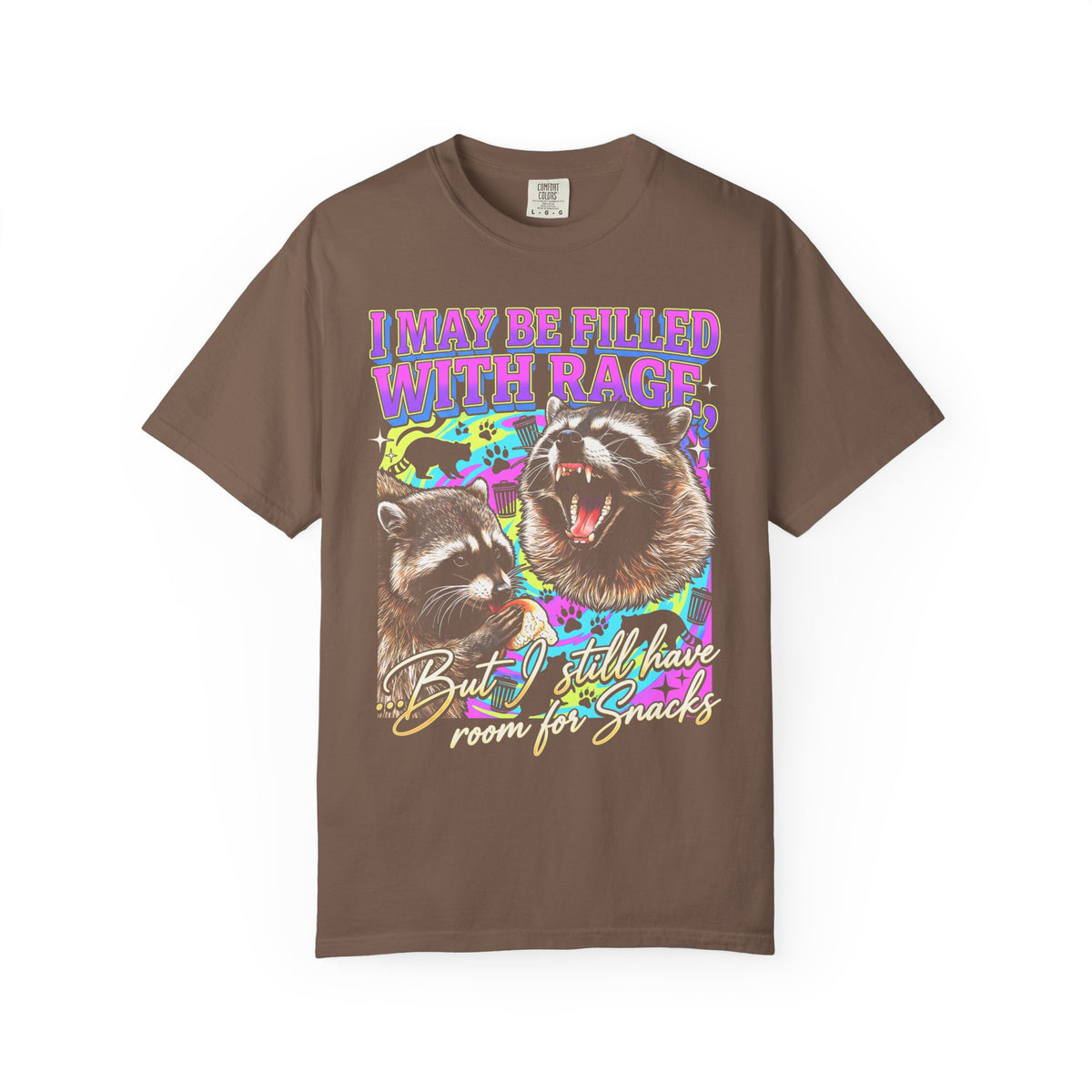 I May Be Filled With Rage Classic Tee | Raccoon Meme Gift