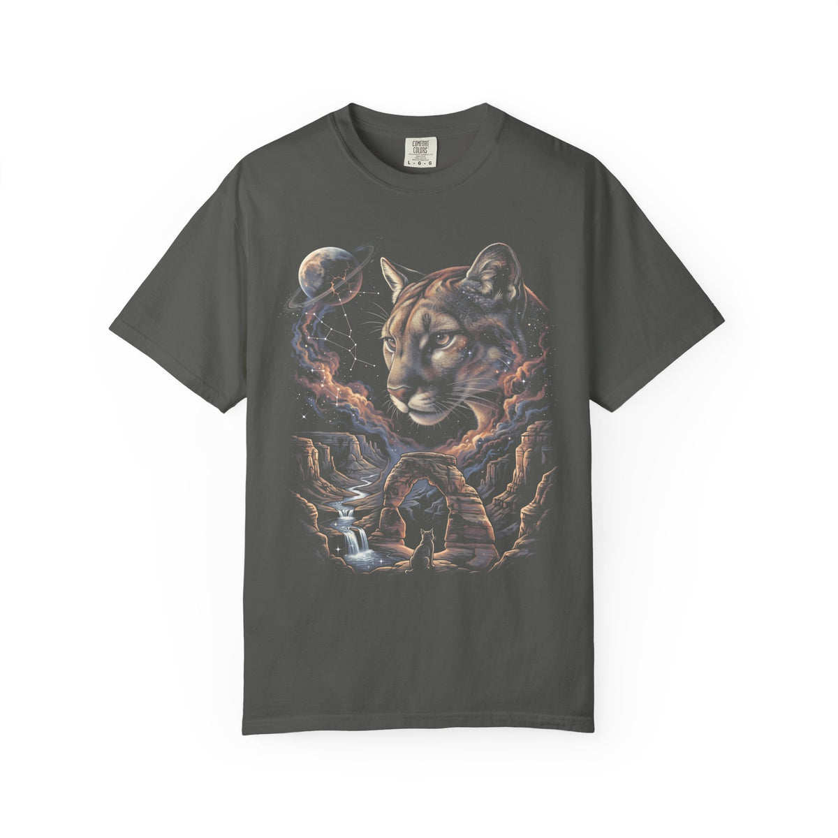 Celestial Cougar Classic Tee | Wilderness Space | Nature Stars