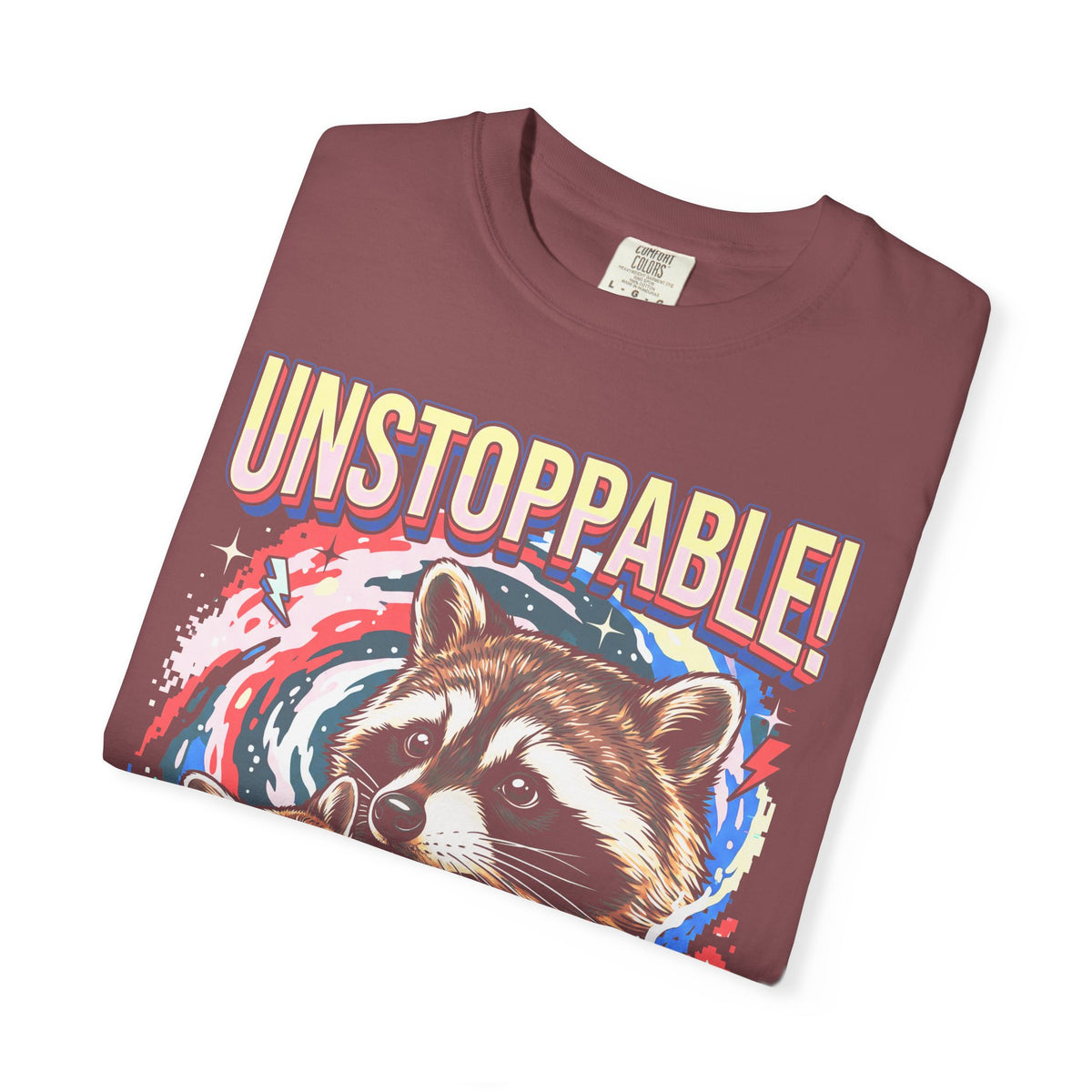 Unstoppable Overthinking Raccoon Classic Tee | 90s Funny Gift