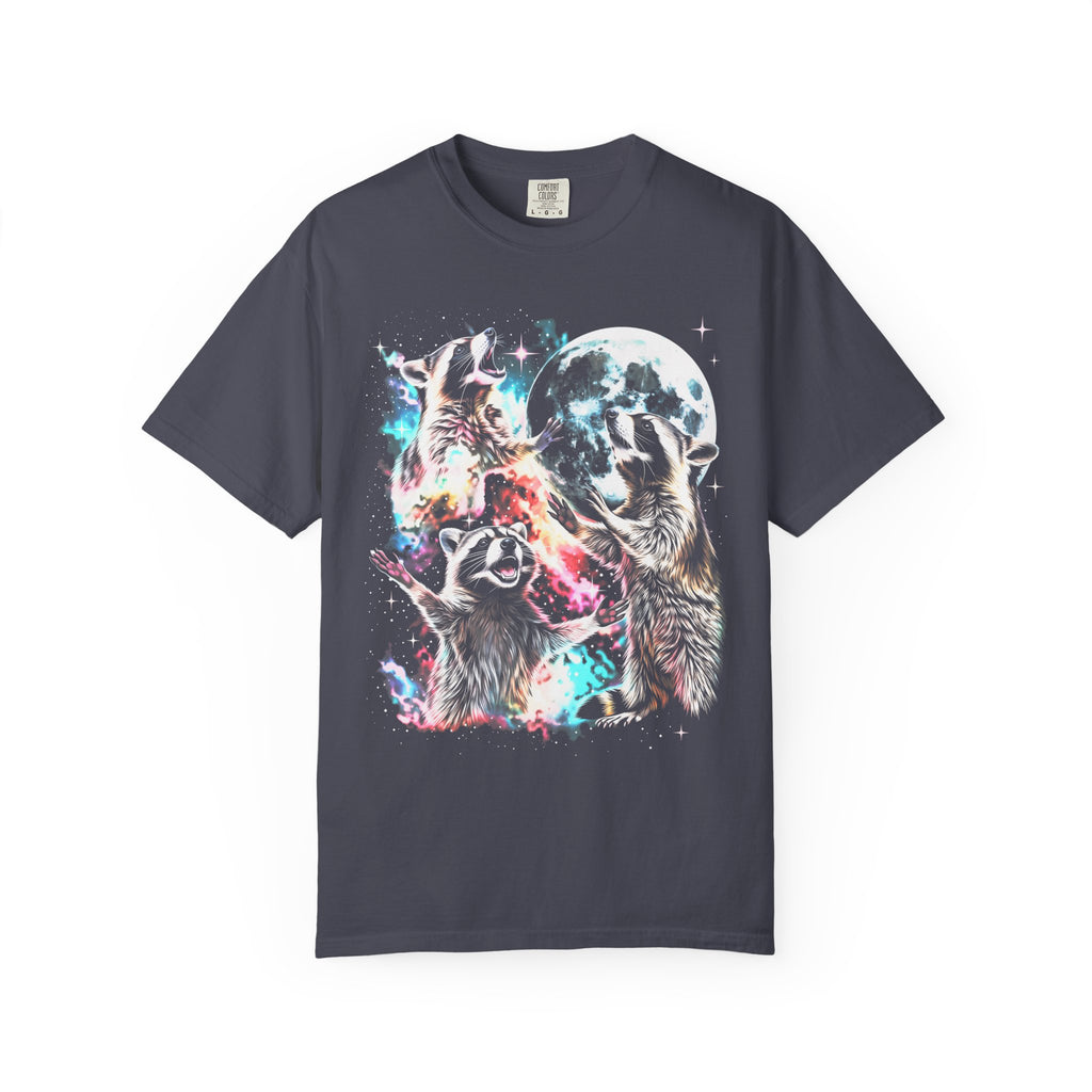 Space Raccoon Moon Classic Tee | Vintage Retro | Sci-Fi Gift