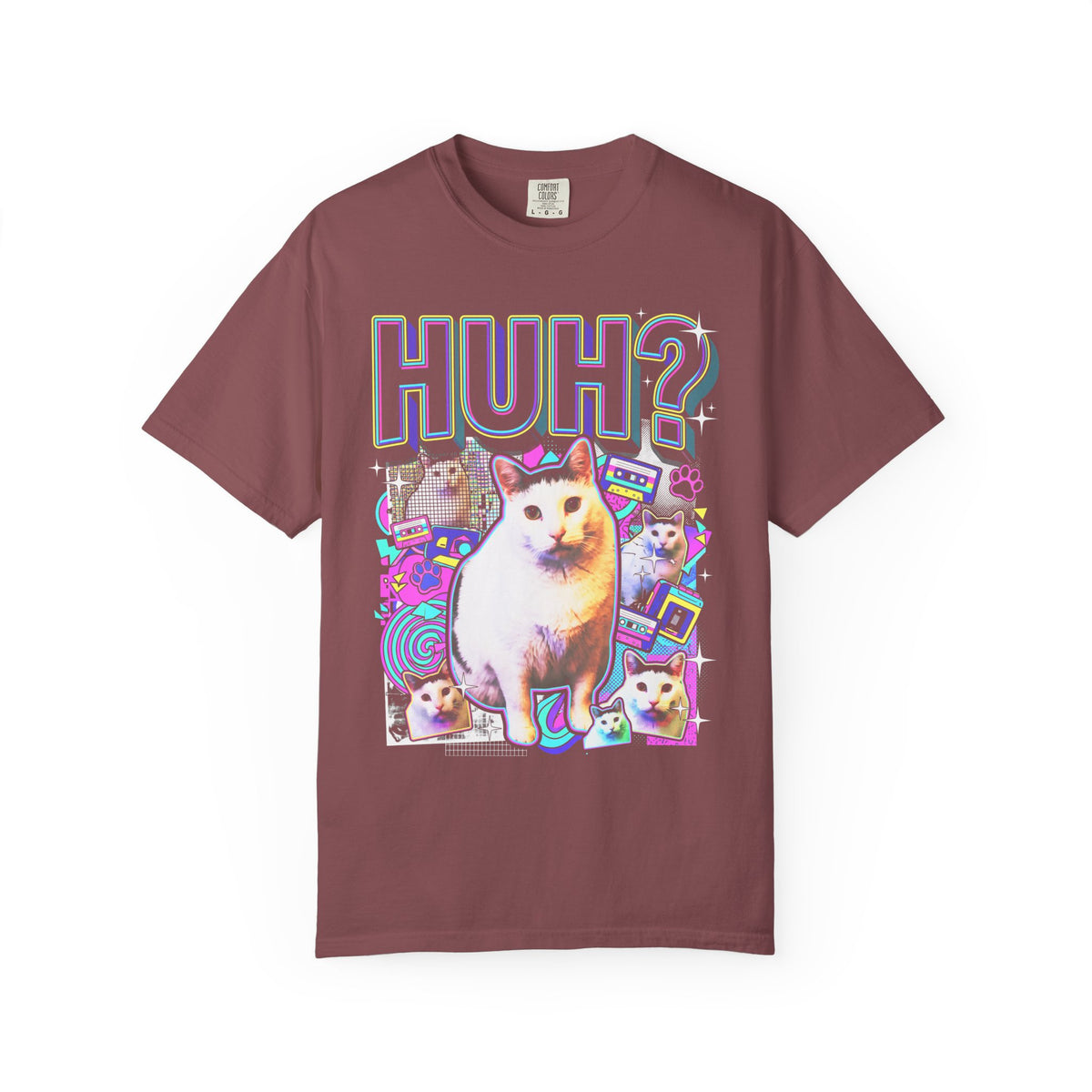 Huhg Meme Cat Collage Classic Tee | 90s Vaporwave | Retro