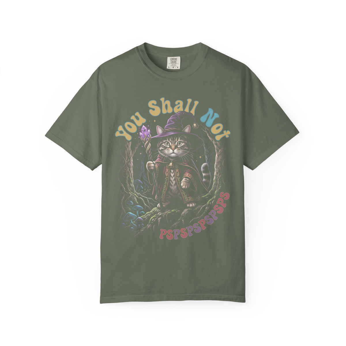 Wizard Cat Pspsps Classic Tee | Fantasy Forest | Magic Tabby