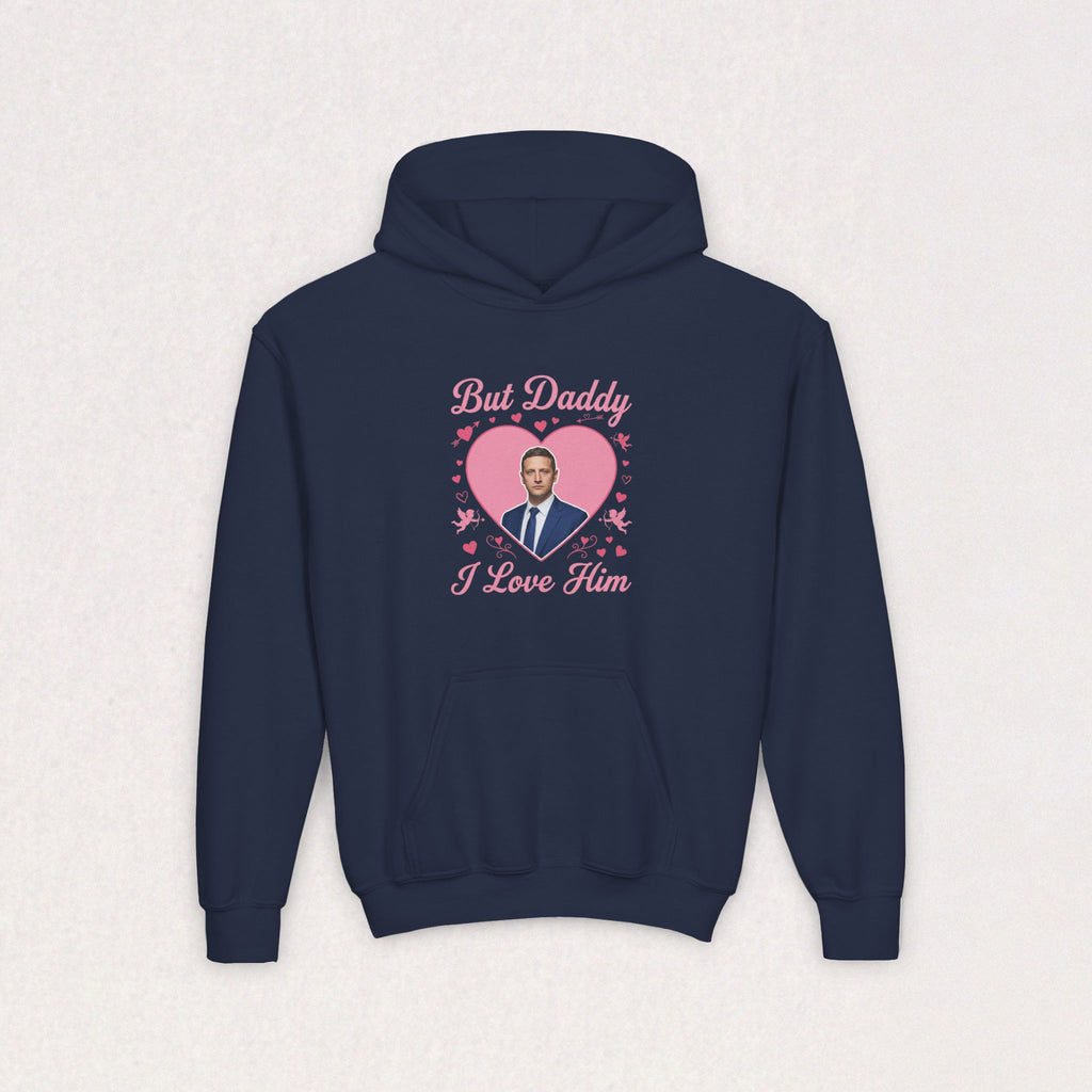 But Daddy I Love Him, Tim Robinson Youth Heavy Blend Hooded Sweatshirt