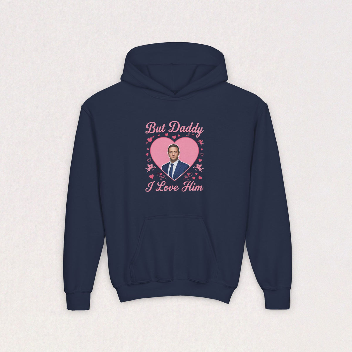 But Daddy I Love Him, Tim Robinson Youth Heavy Blend Hooded Sweatshirt