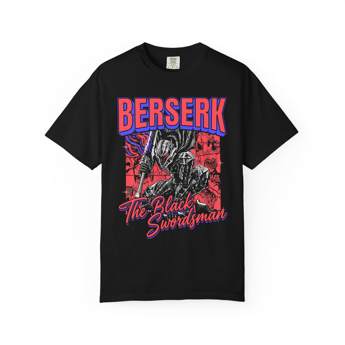 The Black Swordsman Classic Tee | 90s Dark Knight | Manga Gift