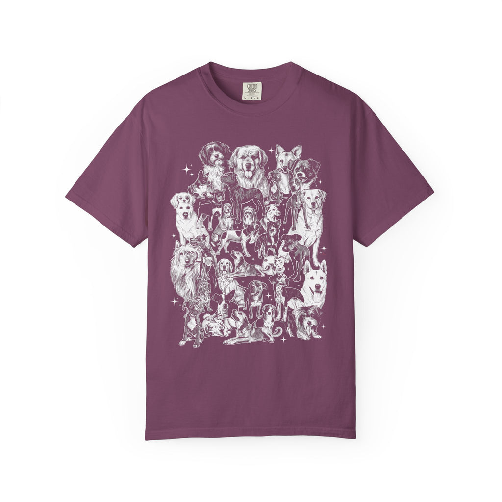 Retro Puppy Collage Classic Tee | 90s Vintage | Dog Gift