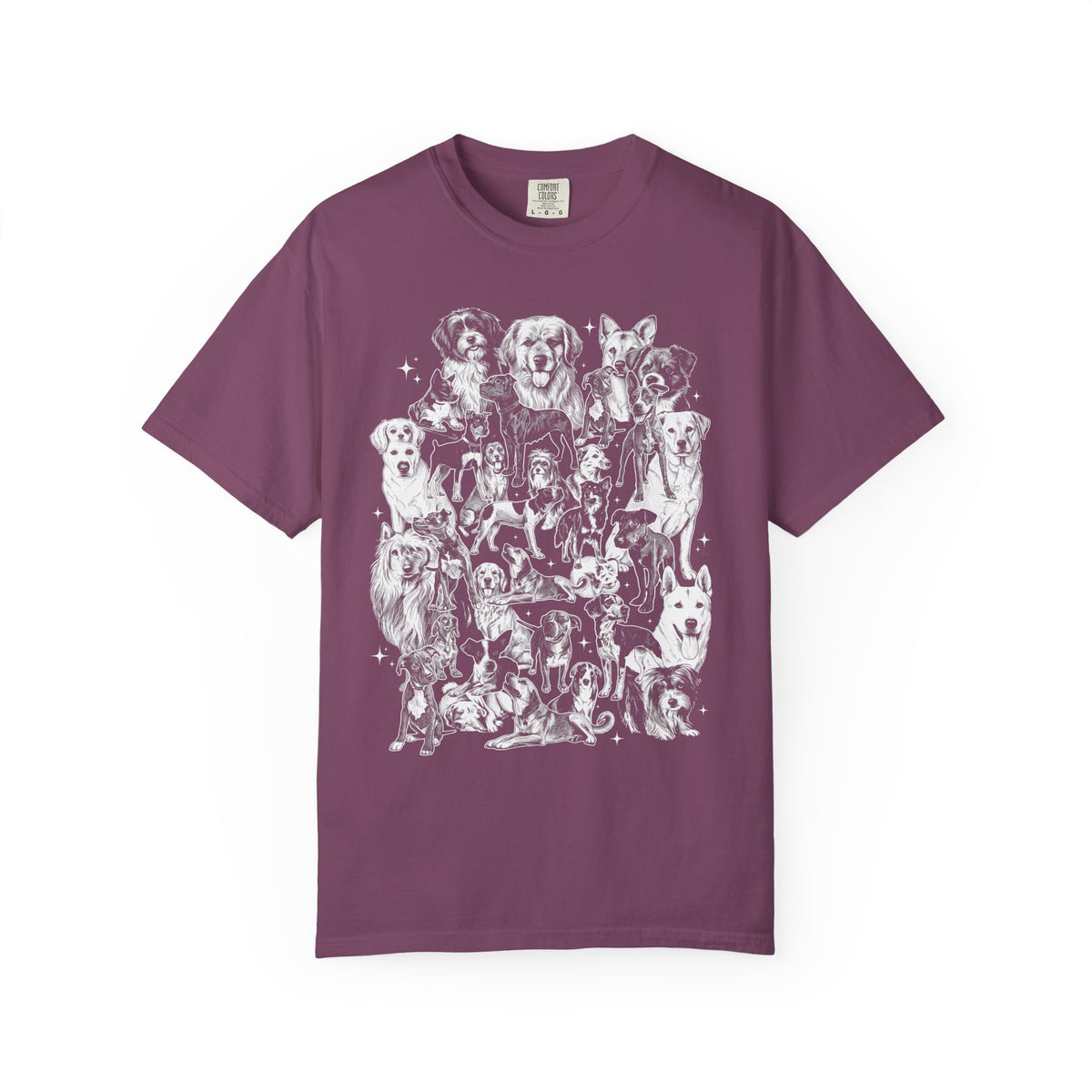 Retro Puppy Collage Classic Tee | 90s Vintage | Dog Gift